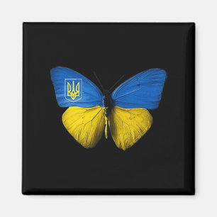 Ukraina Butterfly Ukraina Ukrainukrainska Flagga K Magnet
