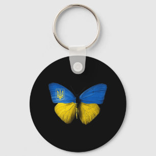 Ukraina Butterfly Ukraina Ukrainukrainska Flagga K Nyckelring