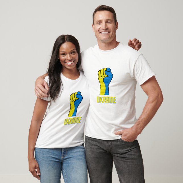 Ukraina Defiant Fist T Shirt (Unisex)