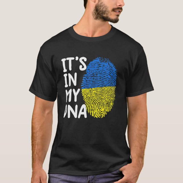 Ukraina Det är i min DNA-Älskare i Ukraina T Shirt (Framsida)