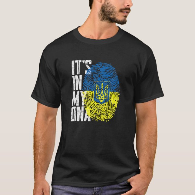 Ukraina Det finns i mitt DNA T Shirt (Framsida)
