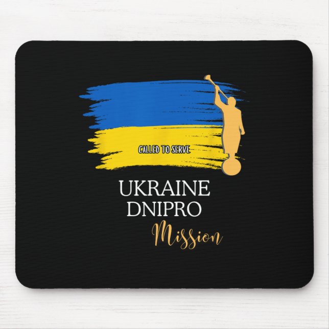 Ukraina Dnipro Mormon Lds Mission Missionär  Musmatta (Framsidan)