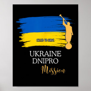 Ukraina Dnipro Mormon Lds Mission Missionär Poster