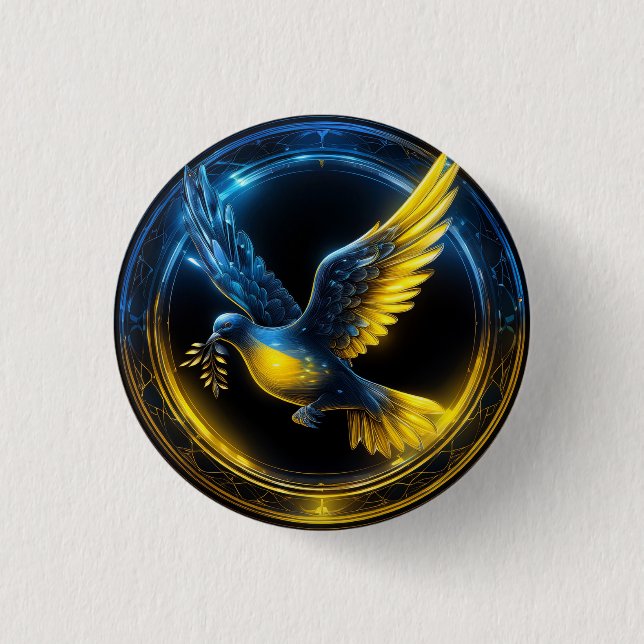 Ukraina Dove of Peace Knapp (Framsida)