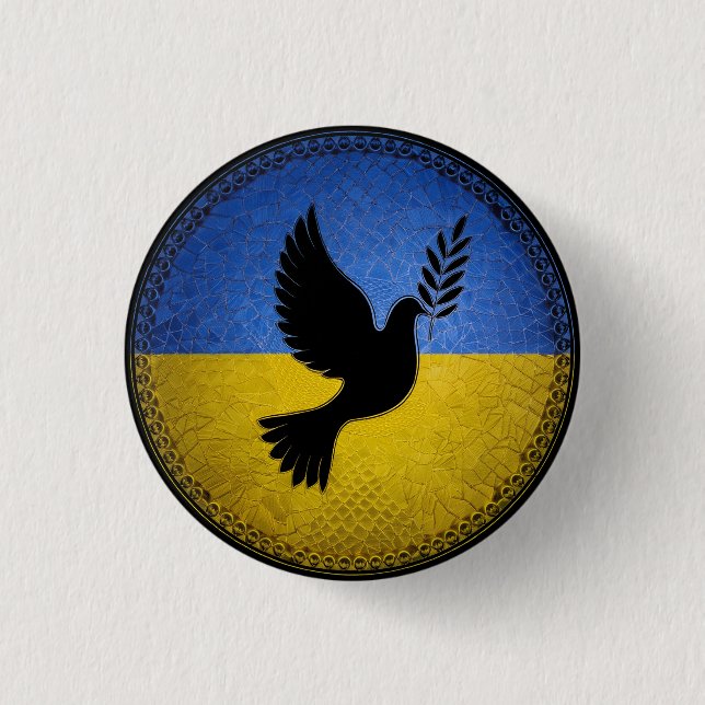 Ukraina Dove of Peace Knapp (Framsida)