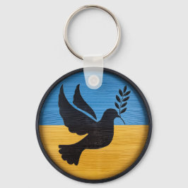 Ukraina Dove of Peace Nyckelring