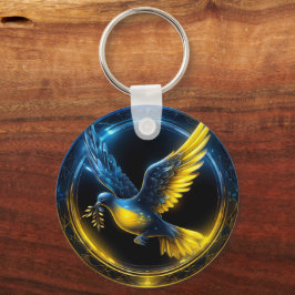 Ukraina Dove of Peace Nyckelring