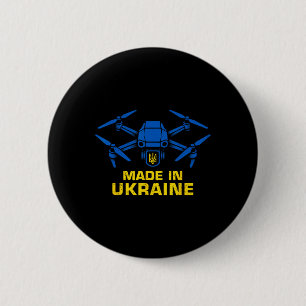 Ukraina Drönare Patriotiska Ukrainska Fpv-entusias Knapp