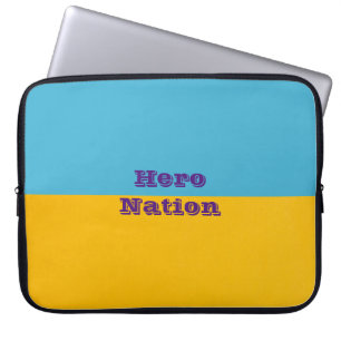 Ukraina färg Neoprene Laptop sleeve 15 tum