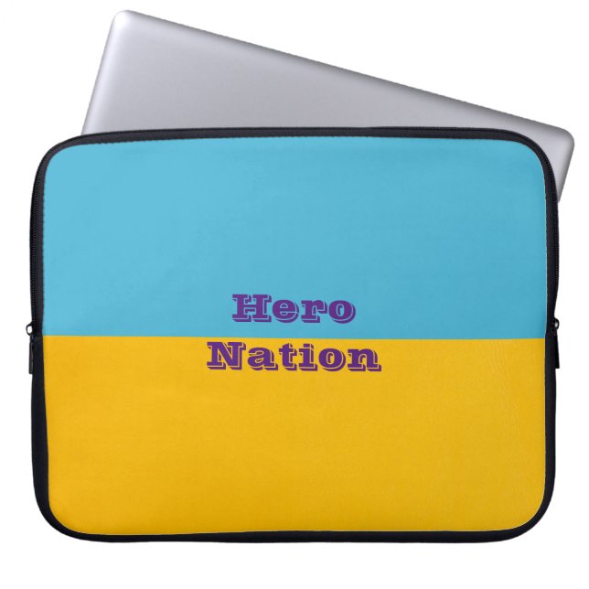 Ukraina färg Neoprene Laptop sleeve 15 tum (Framsidan)
