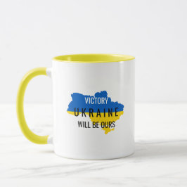 Ukraina Färg Victory Overlay Coffee Mugg