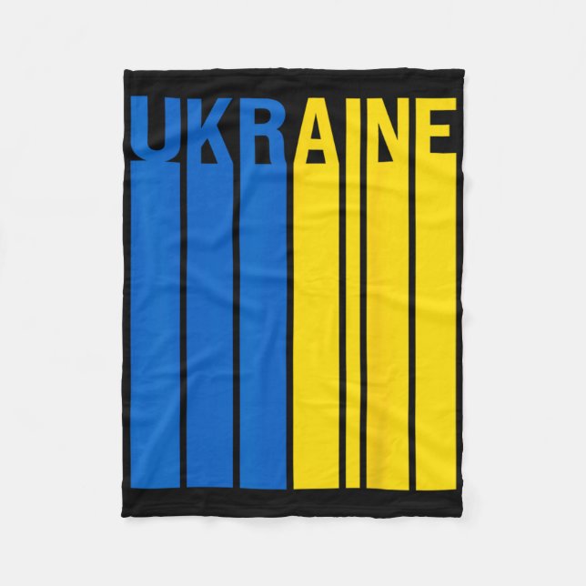 Ukraina Flagga 3  Fleecefilt (Framsidan)