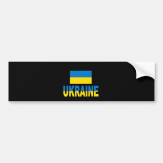 Ukraina flagga bildekal