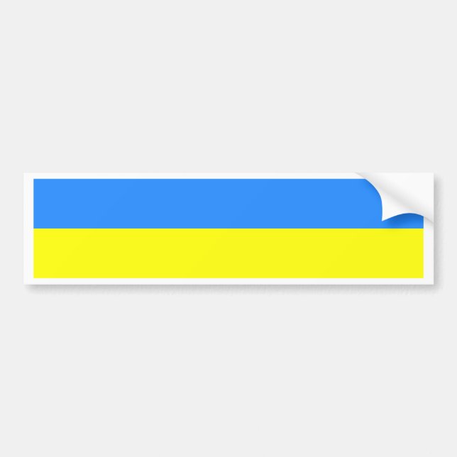 Ukraina flagga bildekal (Framsidan)
