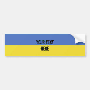 Ukraina flagga bildekal