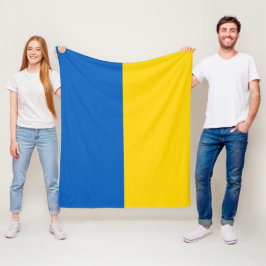 Ukraina Flagga Blue Gult Guld Patriotic Ukraina Fleecefilt