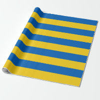 Ukraina Flagga Blue Gult Rand