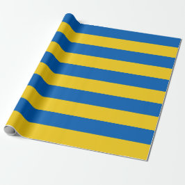 Ukraina Flagga Blue Gult Rand Presentpapper