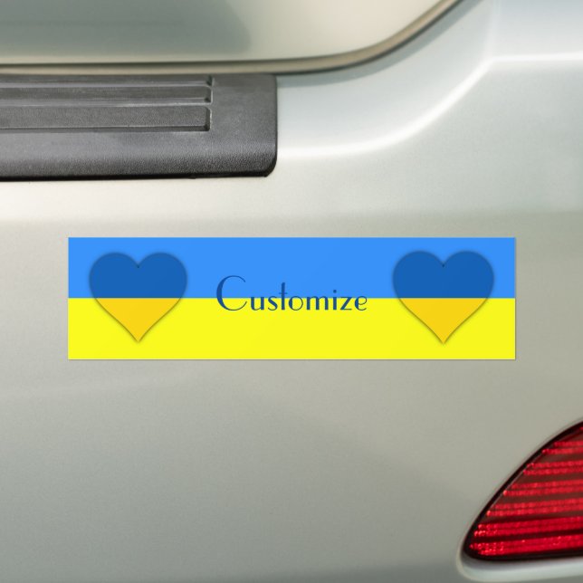 Ukraina Flagga Blue Gult Thunder_Cove Bildekal (På Bil)