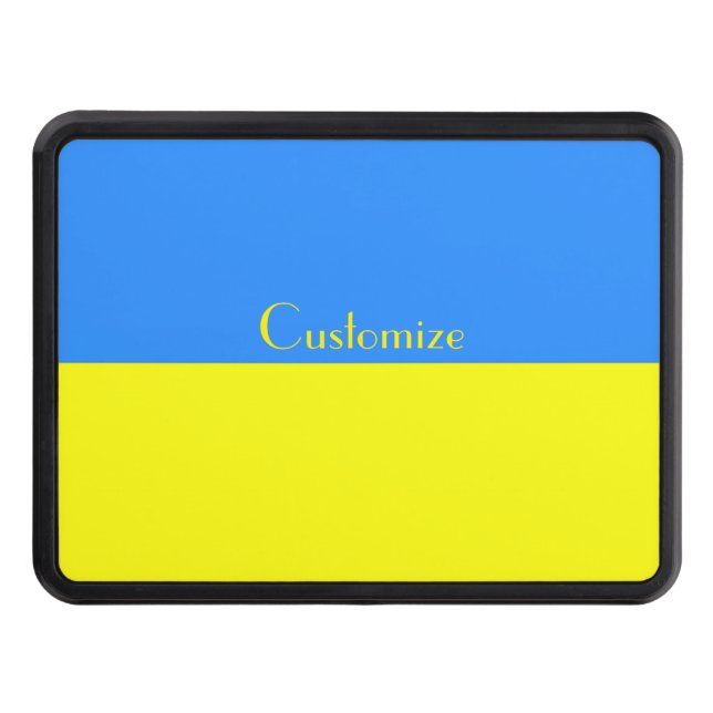 Ukraina Flagga Blue Gult Thunder_Cove  Dragkroksskydd (Framsidan)