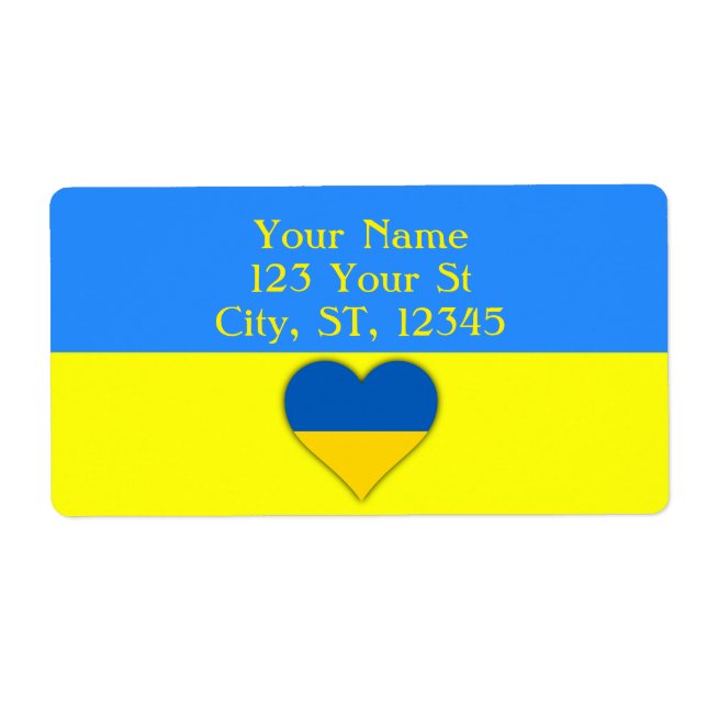 Ukraina Flagga Blue Gult Thunder_Cove Fraktsedel (Framsidan)