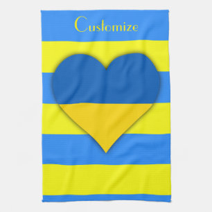Ukraina Flagga Blue Gult Thunder_Cove Kökshandduk