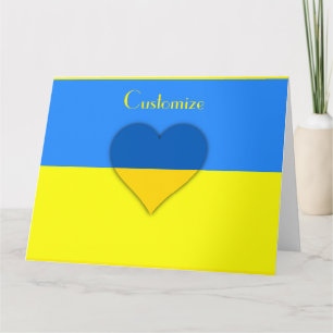 Ukraina Flagga Blue Gult Thunder_Cove Kort