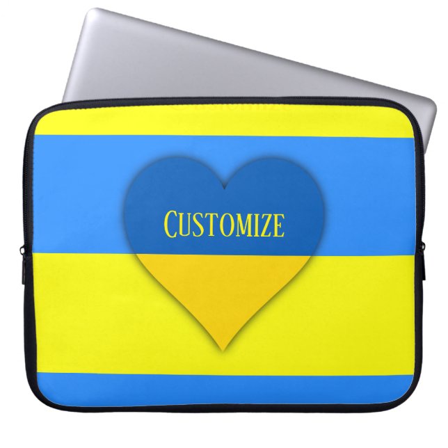 Ukraina Flagga Blue Gult Thunder_Cove  Laptop Fodral (Framsidan)