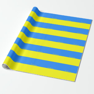 Ukraina Flagga Blue Gult Thunder_Cove Presentpapper
