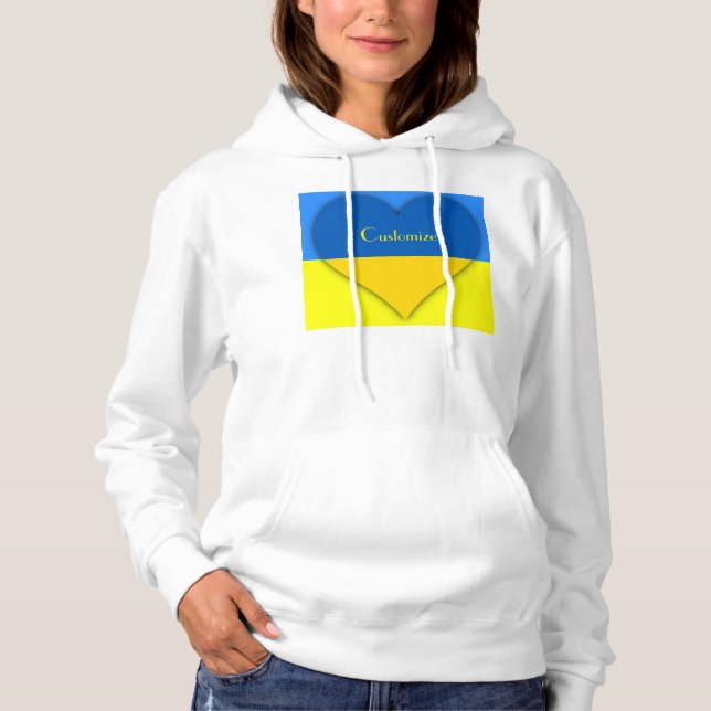 Ukraina Flagga Blue Gult Thunder_Cove   T Shirt (Framsida)