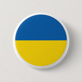 Ukraina Flagga Button Knapp