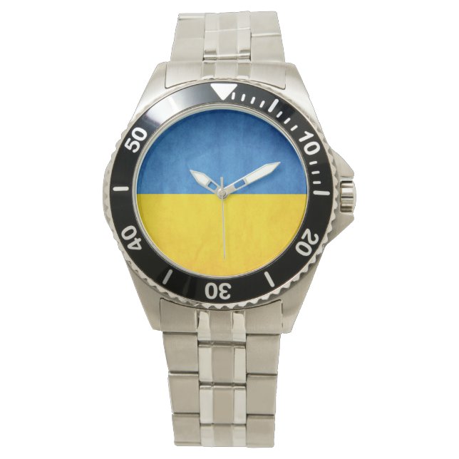 Ukraina Flagga Car Magnet Armbandsur (Framsida)