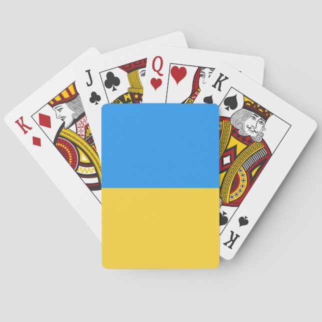 Ukraina flagga casinokort (Baksidan)