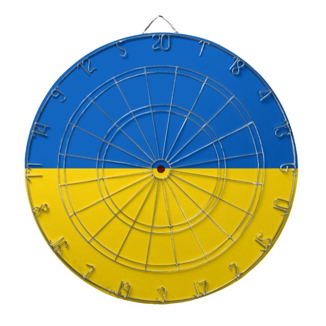 Ukraina Flagga Darttavla (Framsidan)