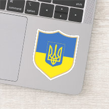 Ukraina Flagga Emblem Patriotic Travel