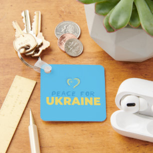 Ukraina Flagga Färg Inspired Ukraina Nyckelring