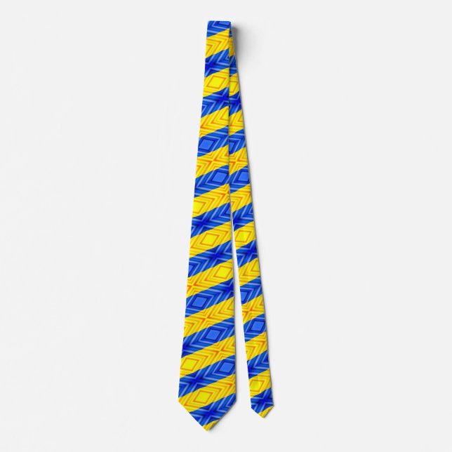 Ukraina Flagga Färg Neck Tie - Frihet - fred Slips (Framsida)