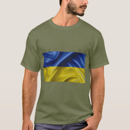 Ukraina Flagga Färg T-Shirt