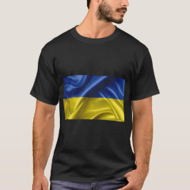 Ukraina Flagga Färg T-Shirt