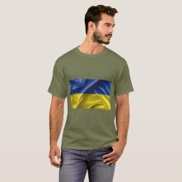 Ukraina Flagga Färg T-Shirt