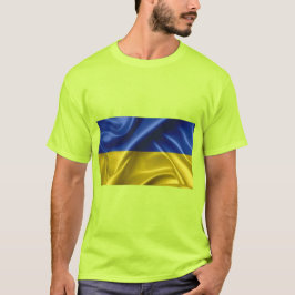 Ukraina Flagga Färg T-Shirt