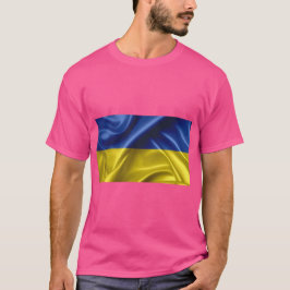 Ukraina Flagga Färg T-Shirt