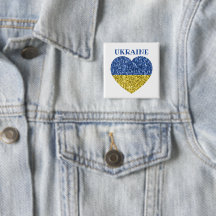 Ukraina flagga faux sparkles Heart med text