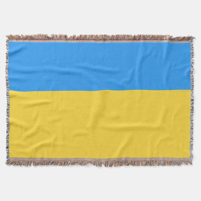 Ukraina flagga filt (Framsidan)