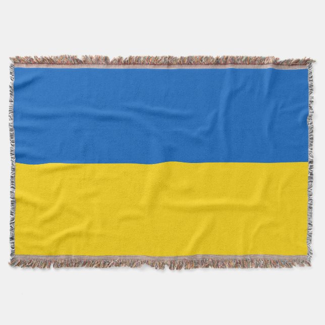 Ukraina flagga filt (Framsidan)
