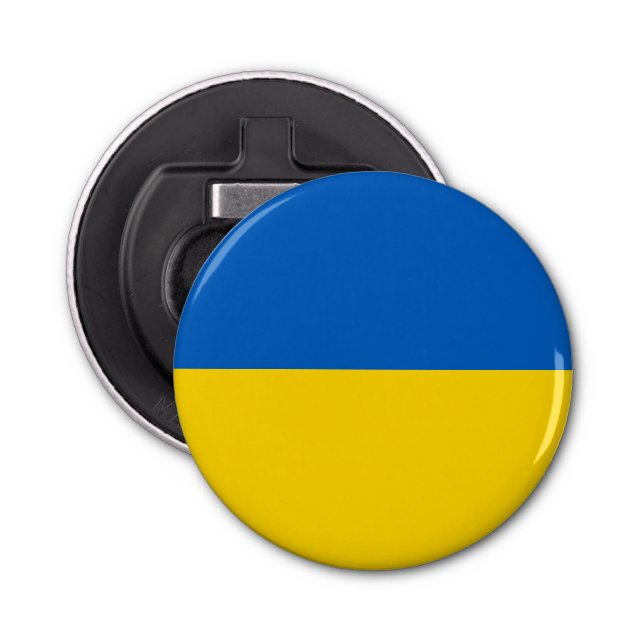 Ukraina flagga flasköppnare (Framsidan)