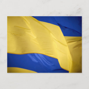 Ukraina-Flagga fotovykort Vykort