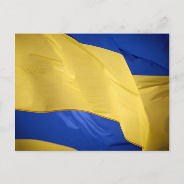 Ukraina-Flagga fotovykort Vykort (Framsida)