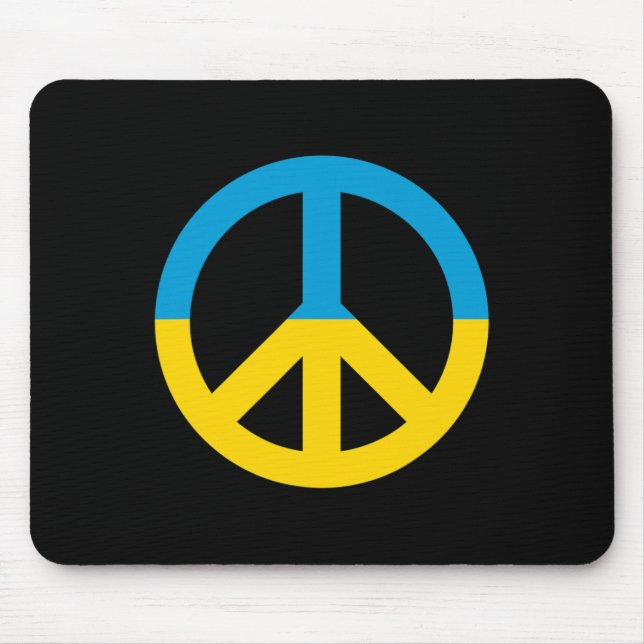 Ukraina Flagga Fredstecken  Musmatta (Framsidan)