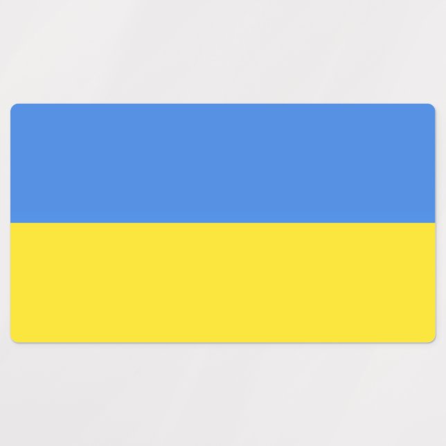 Ukraina Flagga Freedom Klistermärke (Design 1)